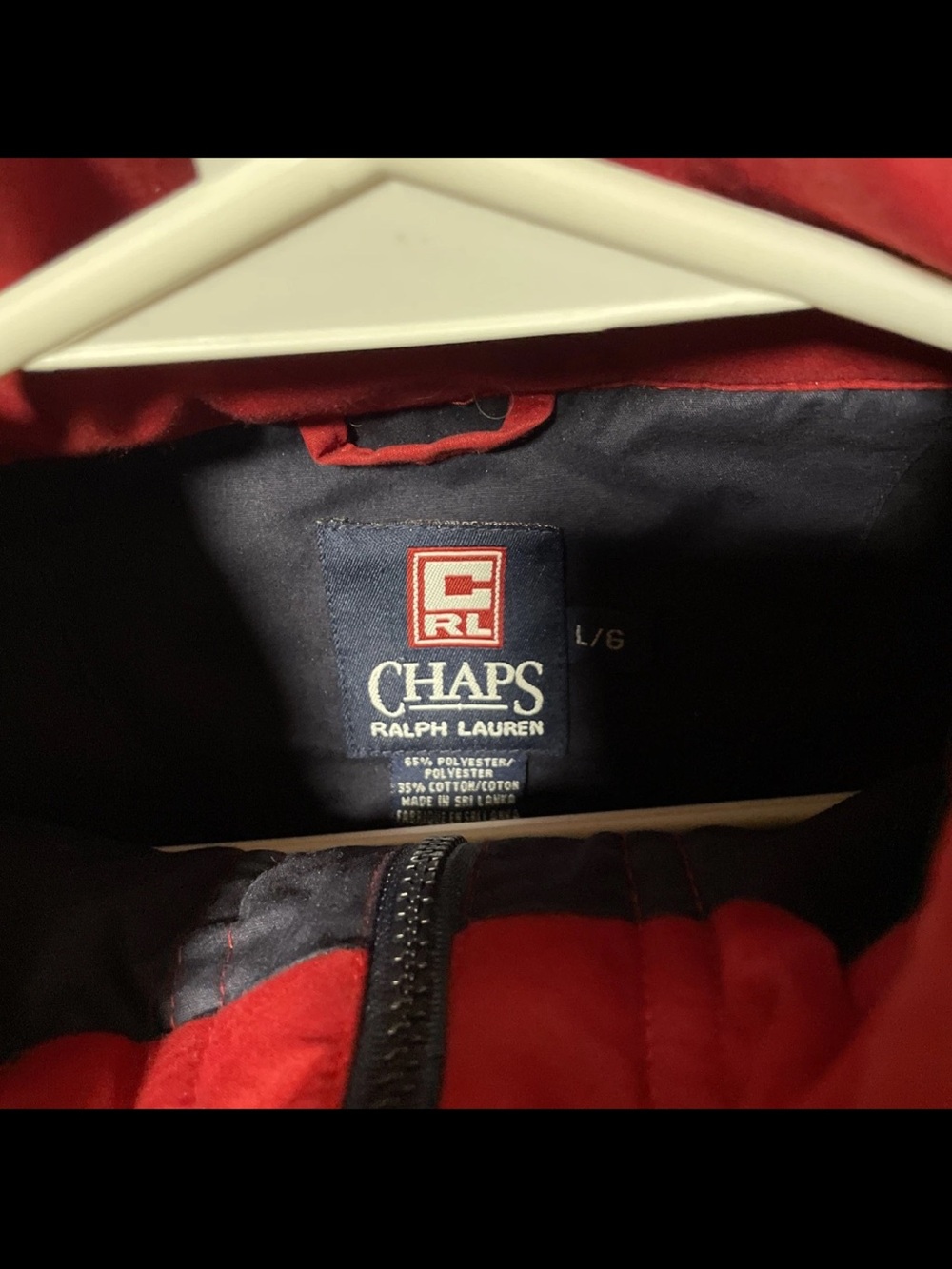 Vintage Chaps Ralph Lauren Navy Blue Pullover Windbreaker Rain Jacket Men’s L - Picture 7 of 7